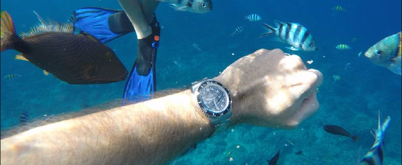 Watch under water