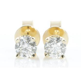 0.60ct Diamond Stud Earrings GIA G I1