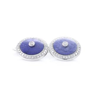 Lapis Lazuli and Diamond Cufflinks