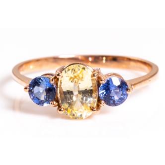 Unheated Ceylon Sapphire Ring