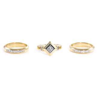 Three Diamond Ring Set