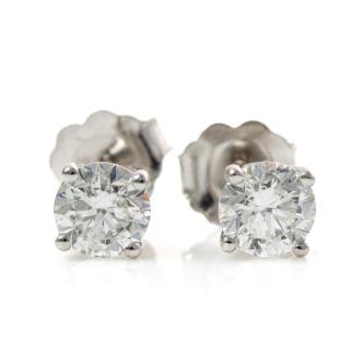 0.80ct Diamond Studs GIA D IF