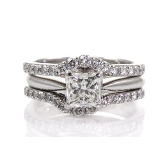 1.01ct Centre Diamond Bridal Set