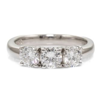 1.23ct Diamond Trilogy Ring