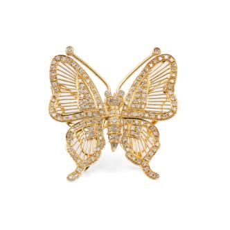 1.80ct Diamond Butterfly Brooch Design