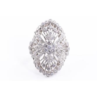 1.50ct Diamond Dress Ring Platinum 19.8g