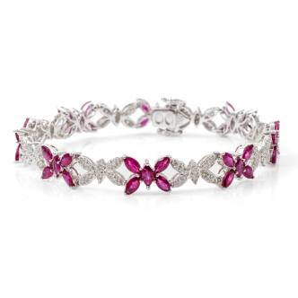 7.00ct Ruby and Diamond Bracelet