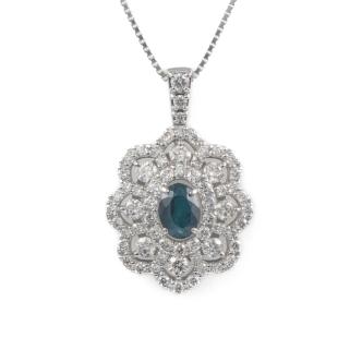 1.16ct Alexandrite & Diamond Pendant