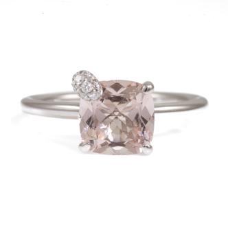 2.00ct Morganite and Diamond Ring