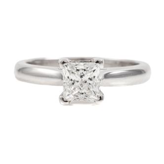 0.90ct Diamond Solitaire Ring GIA E SI1