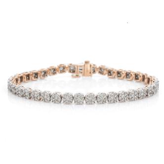 4.05ct Round Diamond Bracelet