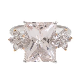 8.14ct Centre Morganite and Diamond Ring