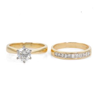 0.93ct Engagement Ring Set