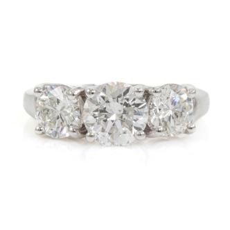 2.82ct Diamond Trilogy Ring