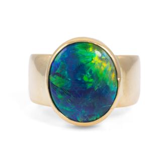 Black Opal Ring