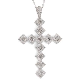 2.38ct Diamond Cross Pendant