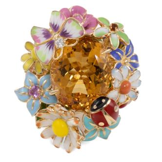 Christian Dior Diorette Citrine Ring