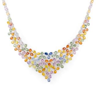 67.51ct Sapphires & Diamond Necklace