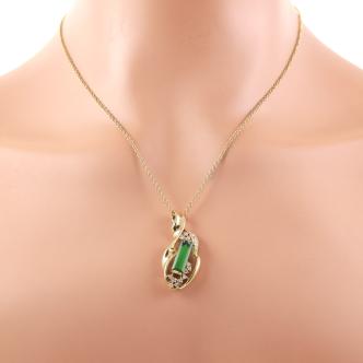 3.38ct Tourmaline and Diamond Pendant