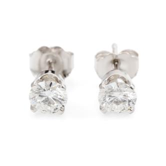 0.85ct Diamond Studs GIA D Internally