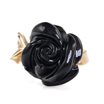 Dior Pre Catelan Onyx and Diamond ring