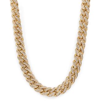 6.48ct Diamond Cuban Chain Necklace