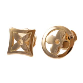 Louis Vuitton Monogram Resille studs