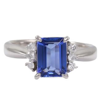 1.46ct Tanzanite and Diamond Ring