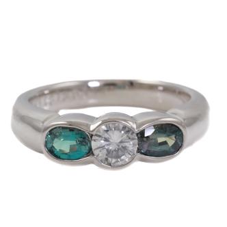 Brazilian Alexandrite & Diamond Ring GIA