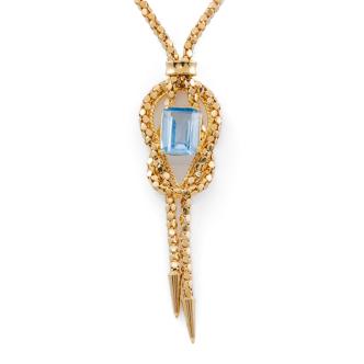 5.00ct Blue Topaz Necklace