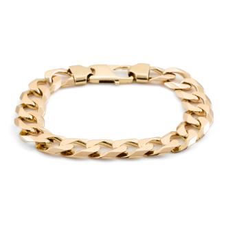 10ct Gold Curb Link Bracelet 46.2g