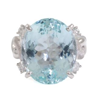 16.30ct Aquamarine and Diamond Ring