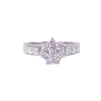 0.69ct Fancy Light Pink Diamond Ring GSL