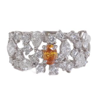 0.25ct Vivid Yellowish Orange GIA SI2